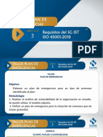 Plan de emergencias taller ISO 45001