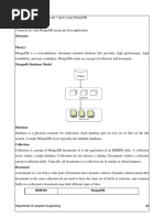 Aim: Objective:: Design and Implement Any 5 Query Using Mongodb