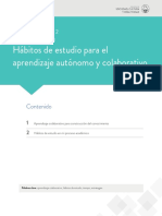 Habitos de Estudio para El Aprendizaje Autonomo y Colaborativo PDF