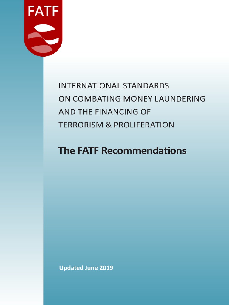 Fatf Recomendations Financial Action Task Force On Money Laundering Terrorism Financing