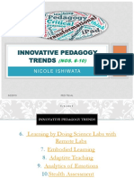 Innovative Pedagogy Trends - Nos.6-10