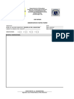 Cot-Rpms Observation Notes Form