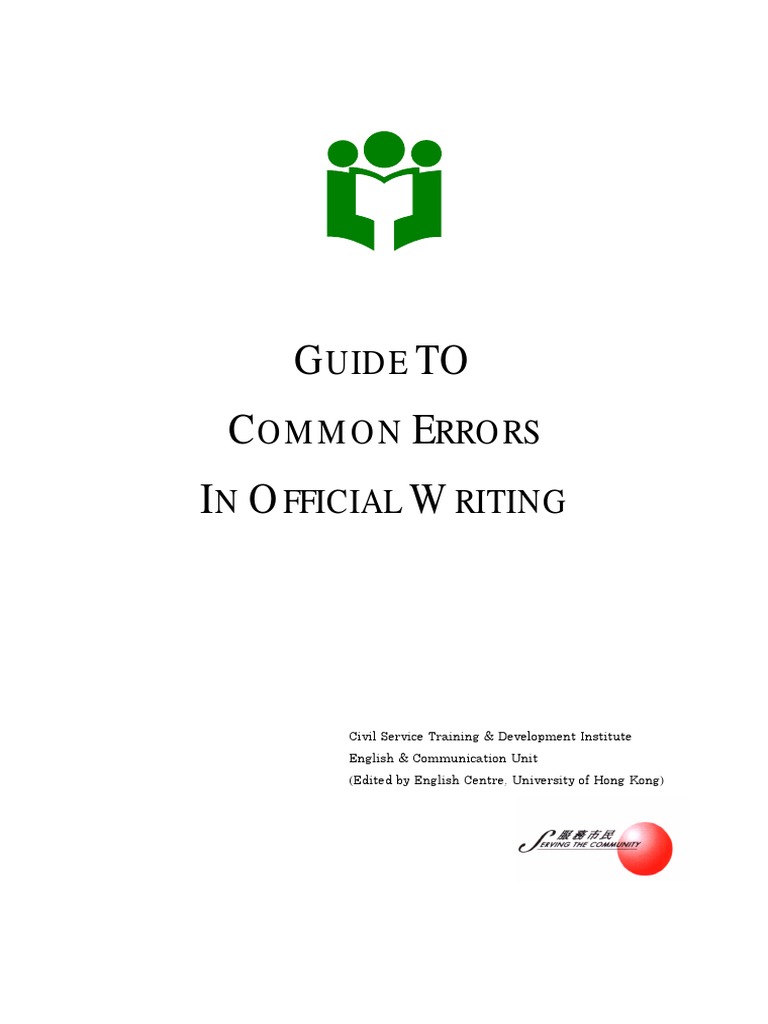 Common Errors in Official Writing | PDF | Grammatical Number ...