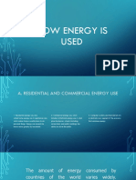 How Energy Is Used