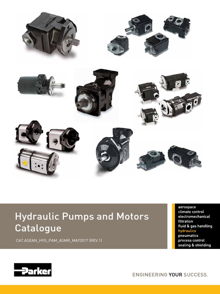 ASEAN ASMR Hydraulic Pumps and Motors Rev3 PDF | PDF | Pump