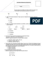 Concurso de Matematicas Resolviendo Problemas