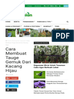 Cara Membuat Tauge Gemuk Dari Kacang - HTML PDF