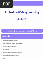 Embedded C-Programming: Prepared By: Mohamed Abdallah