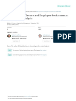 Organizational Tenure and Employee Performance: A Multilevel Analysis