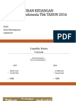 Analisis Laporan Keuangan PT. Goodyear Indonesia TBK TAHUN 2016 DAN 2017