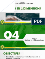 PPT4 - Motion in 2 Dimensions