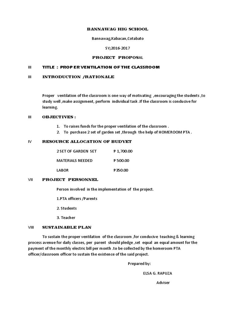 Classroom Project Proposal | PDF | Career & Growth | Technology ...