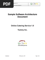 SOFTWARE ARCHITECTURE DOCUMENT-OnlineCateringService Sample Example