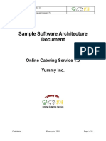 SOFTWARE ARCHITECTURE DOCUMENT-OnlineCateringService Sample Example
