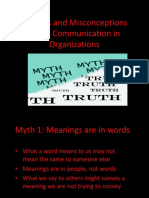 8 Myths and Misconceptions About Communication in Organizations
