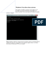 Pasos A Instalar Windows 10 en Disco Duro Externo
