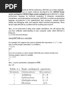 System Package) and EISPACK (Eigen System Package) Projects - MATLAB Is A High