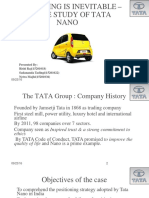 Positioning Is Inevitable - A Case Study of Tata Nano