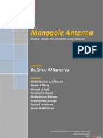 Monopole Antenna Project