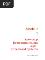 Knowledge Representation and Logic - (Rule Based Systems) : Version 2 CSE IIT, Kharagpur