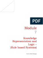 Knowledge Representation and Logic - (Rule Based Systems) : Version 2 CSE IIT, Kharagpur