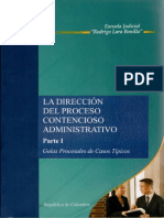 Direccion Del Proceso Contencioso Administrativo Casos I PDF