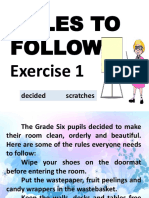 Exercise 1 Rules To Follow