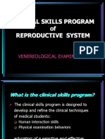 Clinical Skills Program of Reproductive System: Venereological Examination