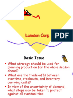 Lamson Corp Production Planning Strategy