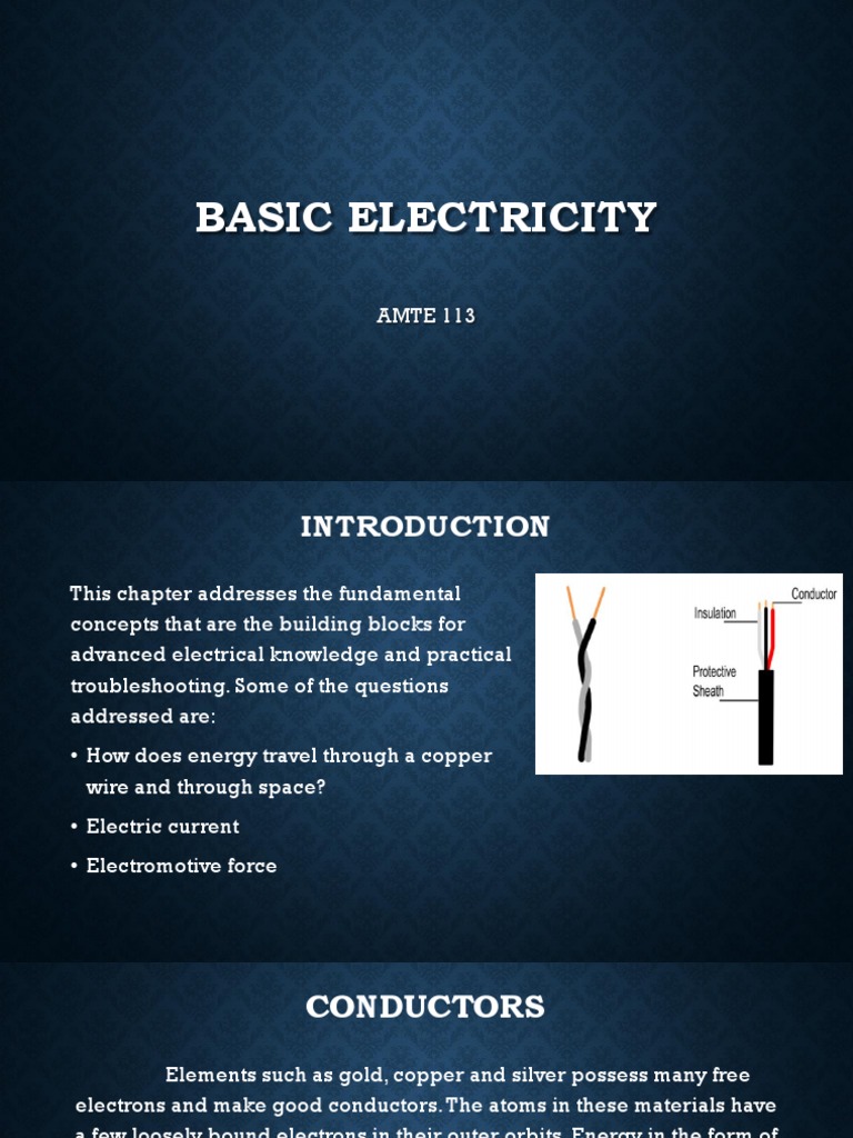 Basic Electricity Concepts Guide | PDF