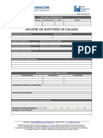 Formato Informe de Auditoria de Calidad PDF