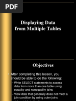 Displaying Data From Multiple Tables