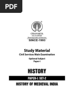 History of Medieval India Paper-I, Set-2