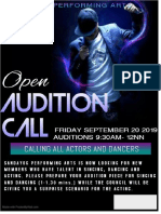 Audition Poster