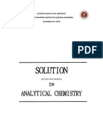 Solution: Analytical Chemistry