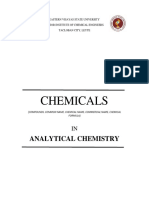 Chemicals in Chemistry (Analytical Chemistry For You)