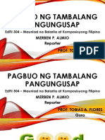 Pagbuo NG Tambalang Pangungusap EDFIL 304 Report2
