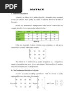 Definition of A Matrix