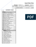 Input Data Sheet For E-Class Record: Region Division School Name