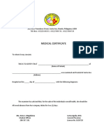 Medical Certificate for 2-Day Absence