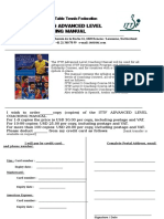 ITTF Advanced Coaching Manual Order Form