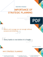 The Importance of Strategic Planning