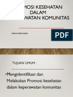 Promosi Kesehatan Dalam Keperawatan Komunitas: Widiyo Weni Wigati