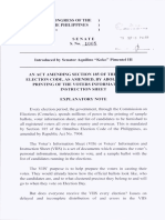 Senate Bill of Sen. Francis Pangilinan