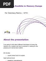 Detecting Rootkits in Memory Dumps: Pär Österberg Medina - SITIC