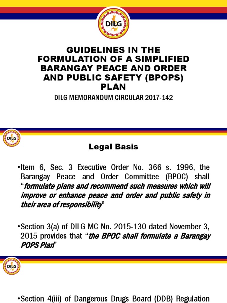 Simplified Barangay BPOPS Plan Guidelines | PDF | Public Sphere | Virtue