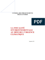 Rapport CDC Fisacalité Environnementale