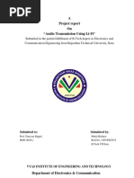 A Project Report On "Audio Transmission Using Li-Fi"