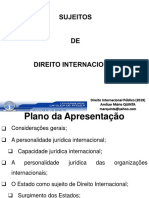 Sujeitos de Direito Internacional (2019) - 1