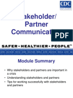 Stakeholder Partner Communication